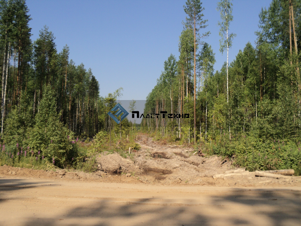 Строительство участка лесовозной дороги